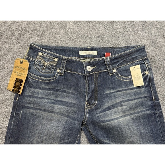 NWT Stetson Jeans Hollywood Bootcut No. 818 Blue Denim Womens Size 10R  Western - Picture 4 of 10